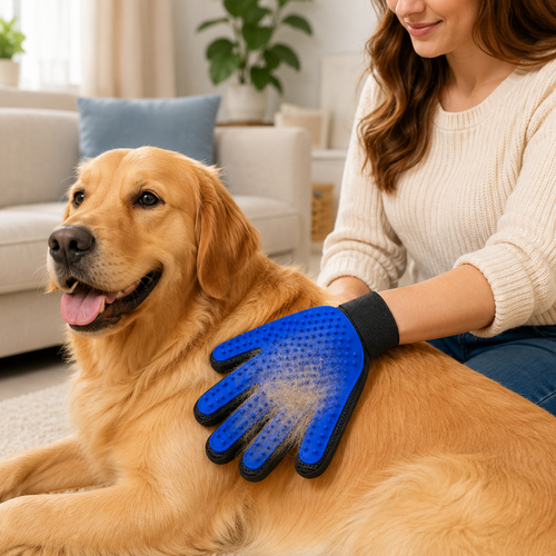 Gants de toilettage en silicone