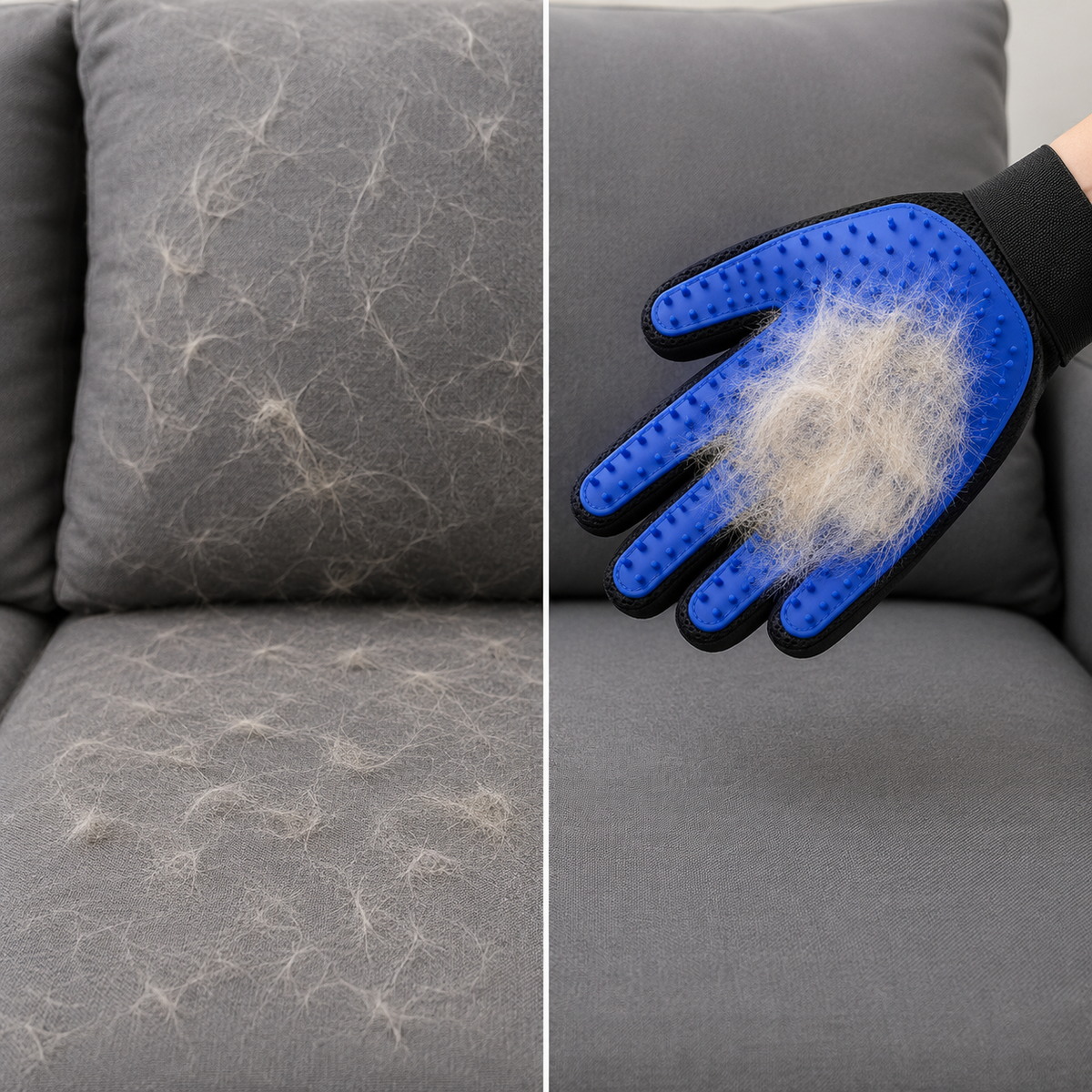 Gants de toilettage en silicone